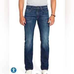 Buffalo David Bitton Men's Straight Jeans in Dark Blue Wash 34/30